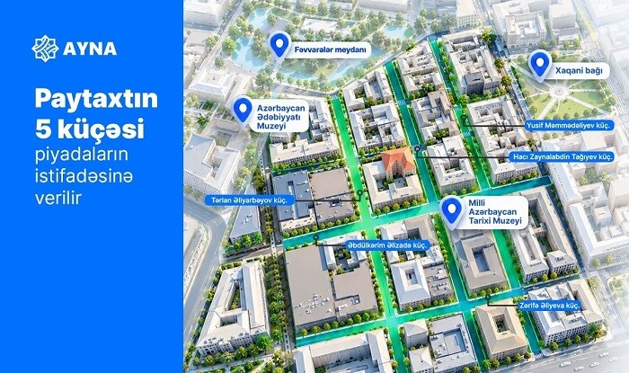 Bu küçələrə maşınlarla daxil ola bilməyəcəksiniz
