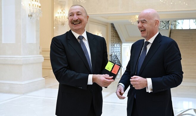 İlham Əliyev FİFA-nın prezidentini qəbul etdi - Foto