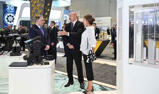 Ilham Aliyev, Mehriban Aliyeva visit ADEX 2026 - Photo
