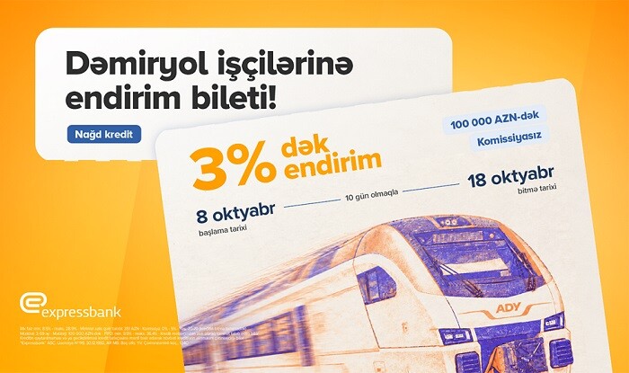 Dəmiryol işçilərinə 100 000 AZN-dək kredit