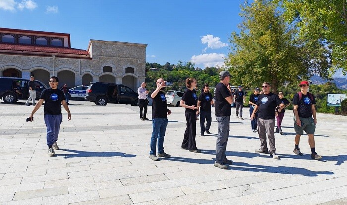 Beynəlxalq səyyahlar Şuşada - Foto