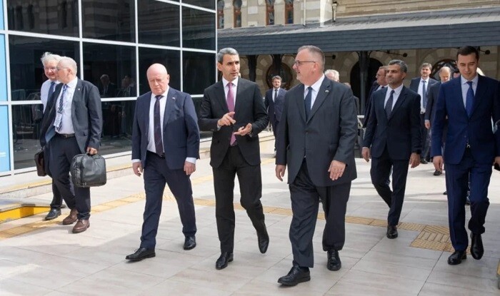 Çexiyanın nəqliyyat naziri Bakı Dəmiryol Vağzalında - Foto