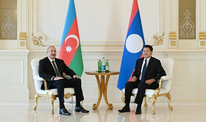 Aliyev held one-on-one meeting with President of Laos