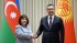 Sahiba Gafarova meets Kyrgyz President in Bishkek -