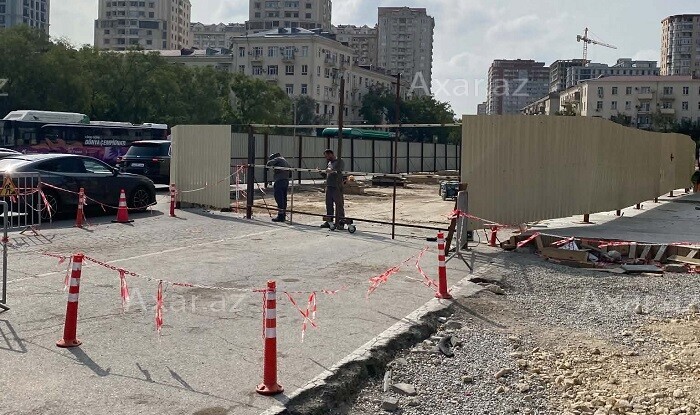 “Nərimanov” metrosunun hər tərəfi qazıldı - Foto