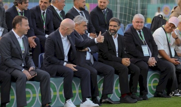 İnfantino Samir Şərifov və Rövşən Nəcəf bir arada - Foto