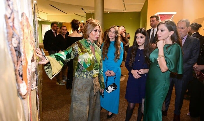 Leyla və Alyona Əliyevalar açılış mərasimində - Foto