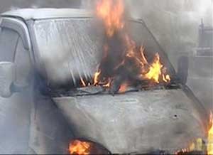 Bakıda qəza: “Qazel”in yanma anı - Video