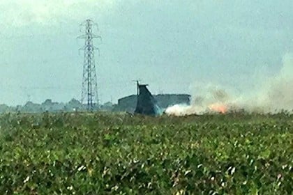 ABŞ qırıcısı qəzaya uğradı - Foto