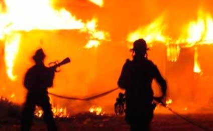 Masallıda 5 otaqlı ev kül oldu