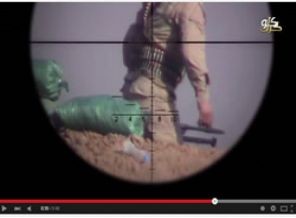 İŞİD peşmərgəni snayperlə vurdu - Video