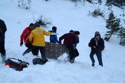 Yardımlı sakini qar uçqununda öldü