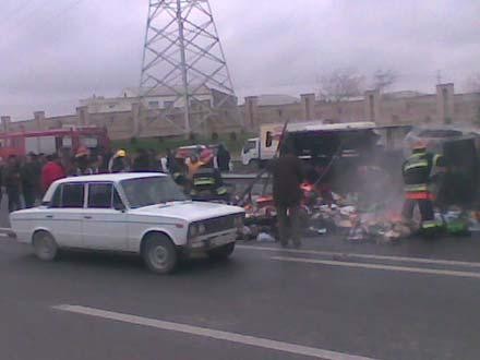 Biləsuvarda dəhşətli qəza: Ölənlər var