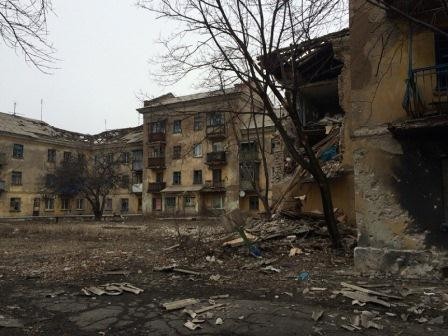 Viran qalmış Debaltsevo - Fotolarda
