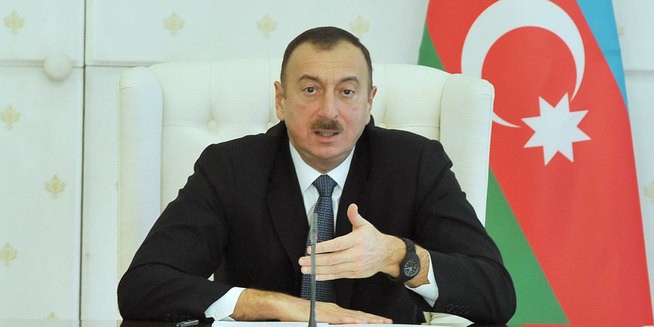 İlham Əliyev Latviya prezidenti ilə görüşdü