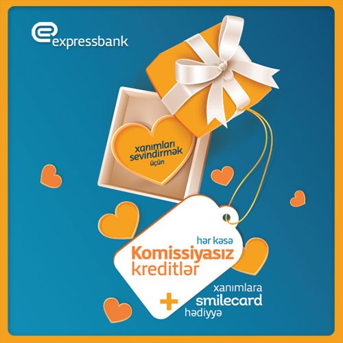 Bankdan kişilərə 8 mart dəstəyi