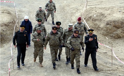 Zakir Həsənov yeni hərbi şəhərcikdə - Foto