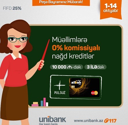 “Unibank”dan müəllimlər üçün kampaniya