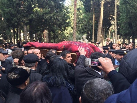 Zəlimxan Yaqub dəfn olundu - Foto