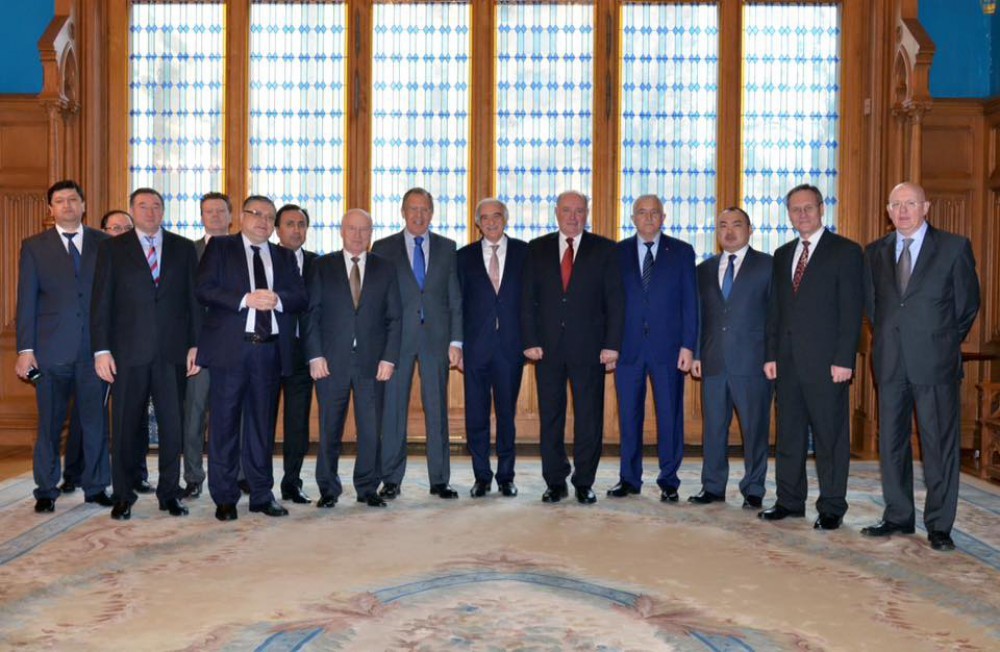 Polad Bülbüloğlu Lavrovla səhər yeməyində - Foto