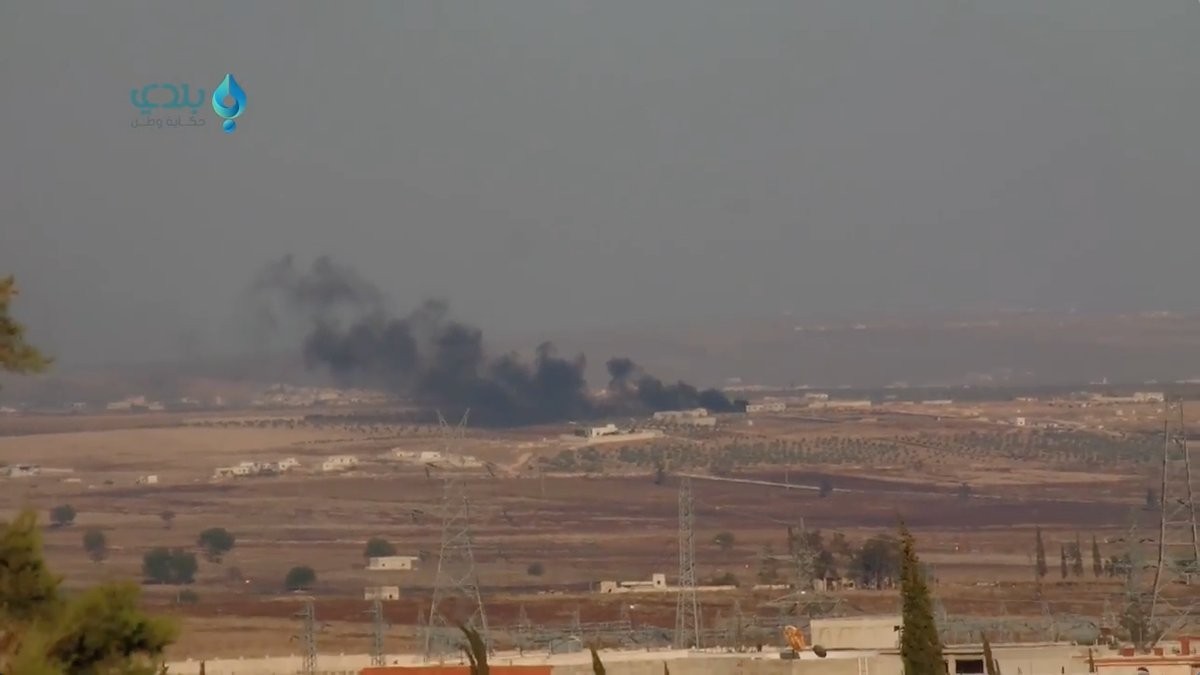Rus bombardmançısı Suriyada qəzaya düşdü - Video