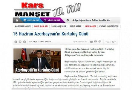 Qurtuluş Günü Türkiyə mətbuatında - Foto