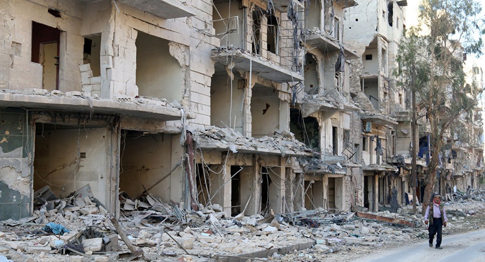 Silahlılar Hələbdə məktəbi bombaladı - Rusiya