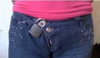 Sevgilisinin şalvarını qıfılladı