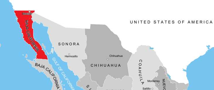 Cənubi Kaliforniya Meksikadan ayrılır