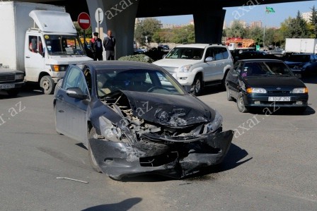 Vergi kapitanı qəza törətdi - Fotolar