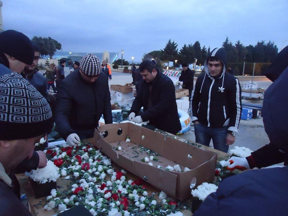 Şәhidlәr Xiyabanı 20 Yanvara hazırlanır - Fotosessiya