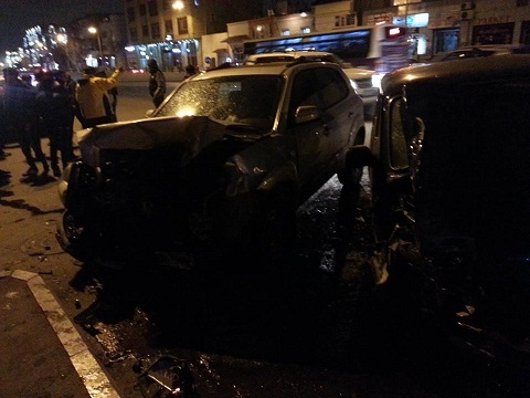 Bakıda ağır yol qəzası: yaralılar var - Foto