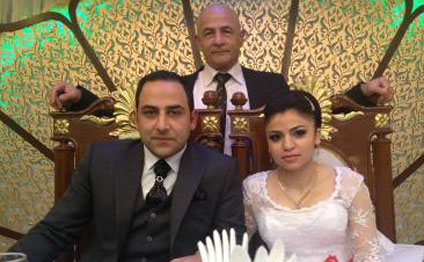 Jurnalistlərin binasında ilk toy - Foto