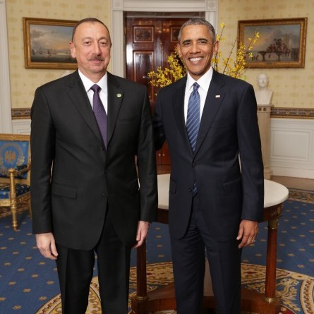 Ilham Aliyev met with Barack Obama (Photo)