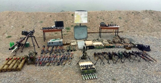 Combat stuffs of Armenians left on battlefield (Photo)