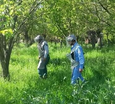 ANAMA revealed statistics of UXOs after latest fighting