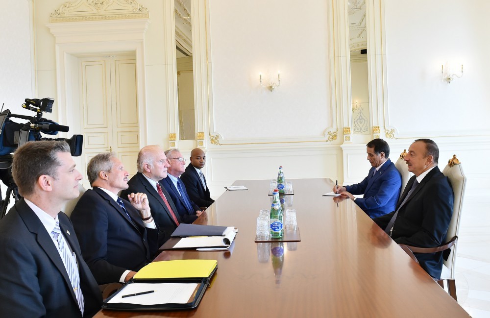 Ilham Aliyev received the representative of US Congress