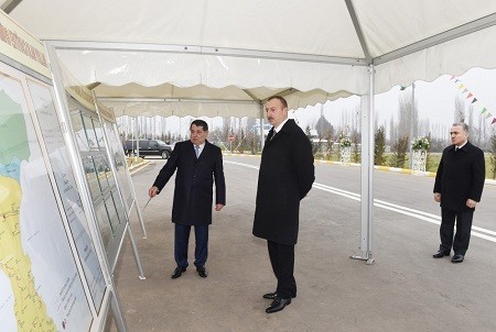 Ilham Aliyev in Tovuz region (Photo)