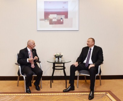 Azerbaijani president met with his Afghan counterpart