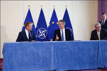 NATO chief and EU leadership sign joint declaration