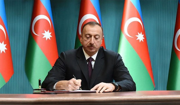 Ilham Aliyev signed order