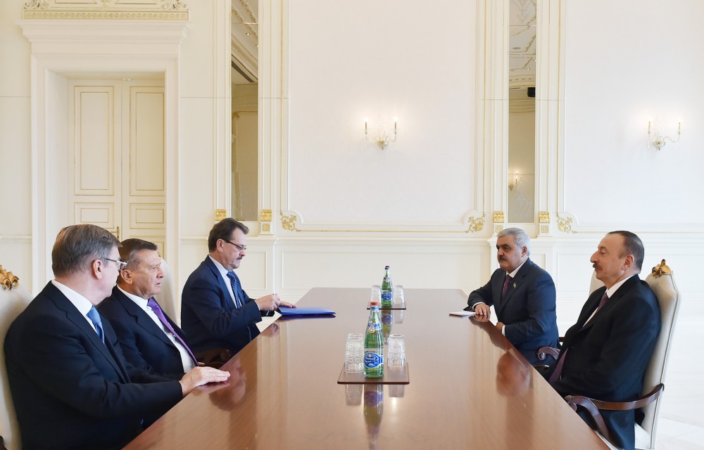 llham Aliyev received Chairman of Gazprom Board of Directors