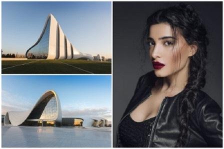 Zaha Hadid's Building in postcard