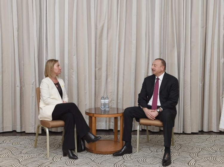Azerbaijani President meets with EU High Commissioner