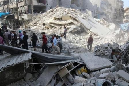 "Two days of bombing kill 145 in Eastern Aleppo"